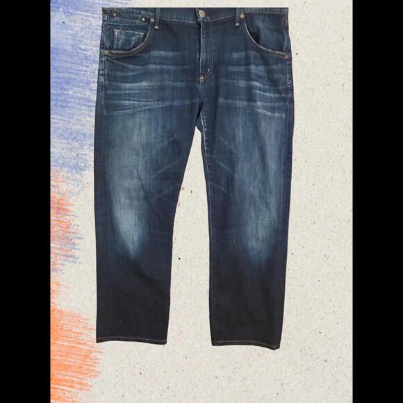 Citizens of Humanity Blue Denim Dylan Relaxed Button Fly Boy Jeans Women's 31 - Picture 1 of 9